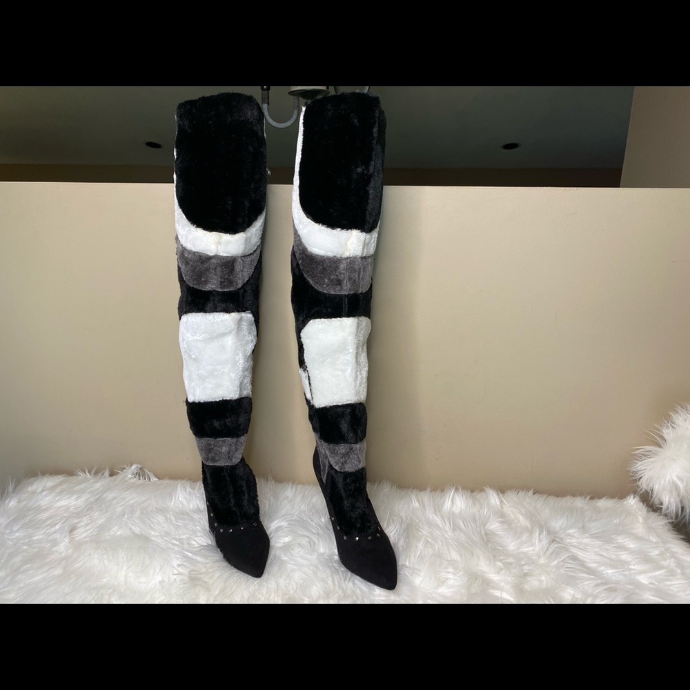 Unique Fur Winter Over the Knee Boots - Picture 9 of 16